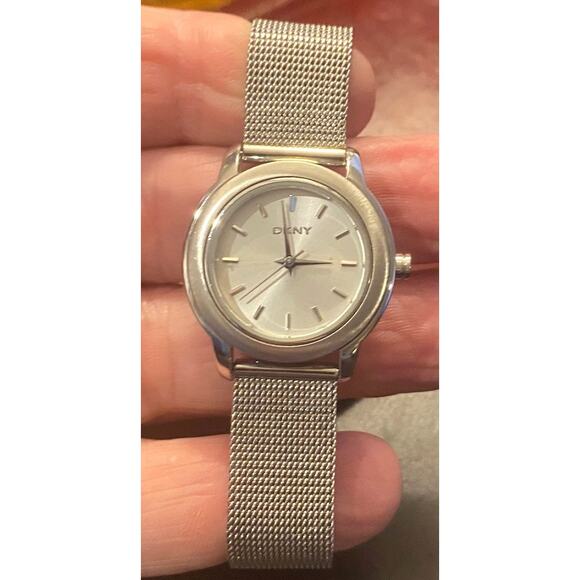 Women's DKNY All Stainless Watch, NY-8553, WR to 5ATM, Mesh Band - Picture 1 of 4